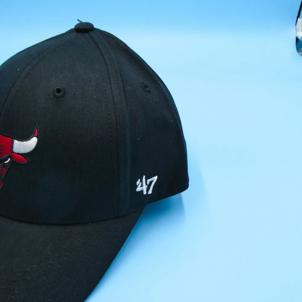 '47 Chicago Bulls‎ Hat Youth MVP Adjustable Black NBA Basketball Cap New
